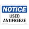 Signmission Safety Sign, OSHA Notice, 18" Height, Aluminum, Used Antifreeze Sign, Landscape, 1824-L-18822 OS-NS-A-1824-L-18822 - alternate 1